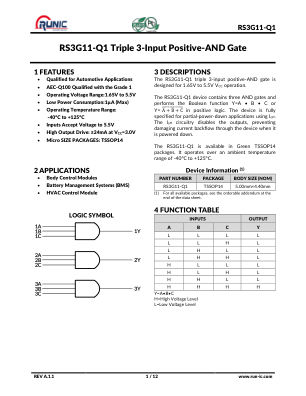 RS3G11-Q1 数据手册首页