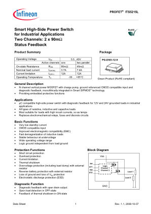 ITS5215L datasheet cover page