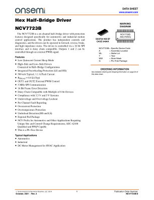 NCV7723B 数据手册首页