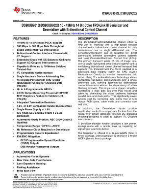 DS90UB902Q-Q1 datasheet cover page