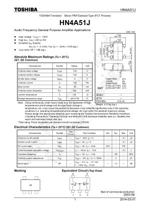 HN4A51J datasheet cover page