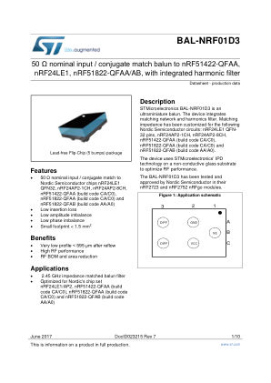 BAL-NRF01D3 数据手册首页