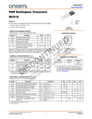 BC516 数据手册首页