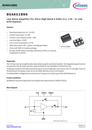 BGA8U1BN6 数据手册首页