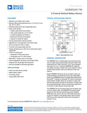 ADBMS6817M datasheet cover page