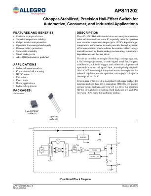 APS11202 datasheet cover page