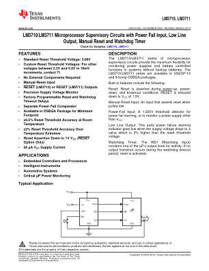 LM3710 数据手册首页