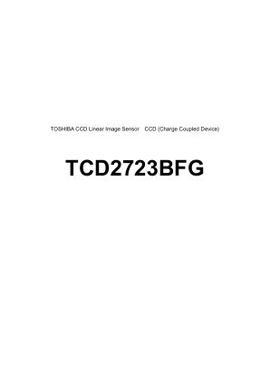 TCD2723BFG datasheet cover page