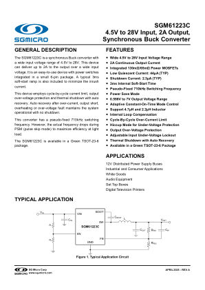 SGM61223C datasheet cover page