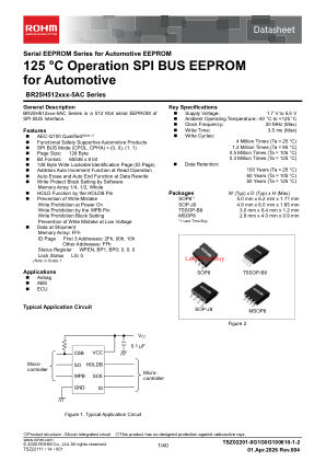 BR25H512FVM-5AC datasheet cover page