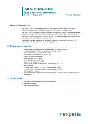 74LVC132AD-Q100118 datasheet cover page