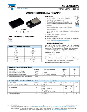 VS-2EAH02HM3 datasheet cover page