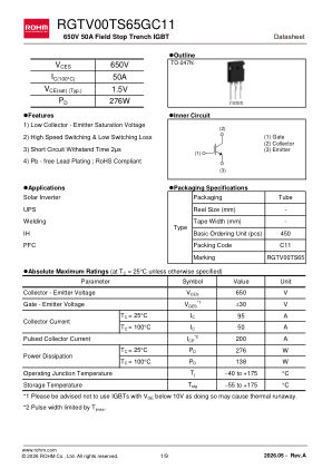 RGTV00TS65 datasheet cover page