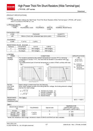 LTR100LJZPJS datasheet cover page
