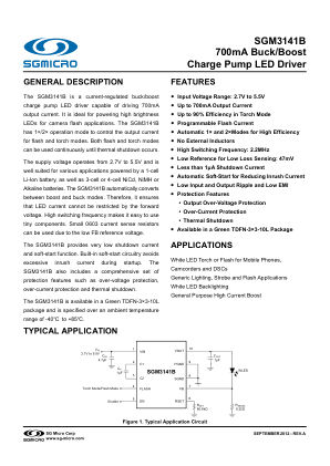 SGM3141B datasheet cover page