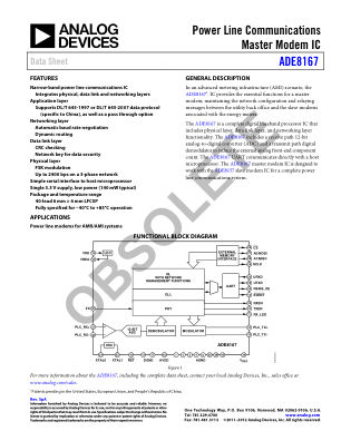 ADE8167 数据手册首页