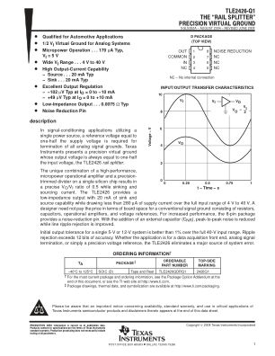TLE2426-Q1 数据手册首页