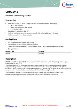 CDM10V-2 datasheet cover page