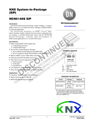 NCN5140S 数据手册首页
