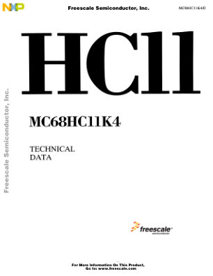 MC68HC11K4 datasheet cover page