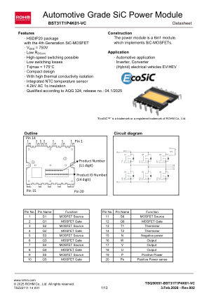 BST31T1P4K01-VC 数据手册首页