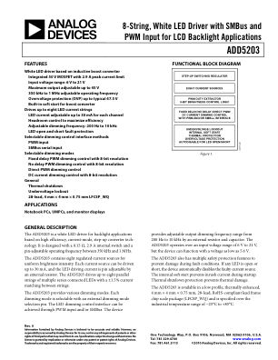 ADD5203 数据手册首页
