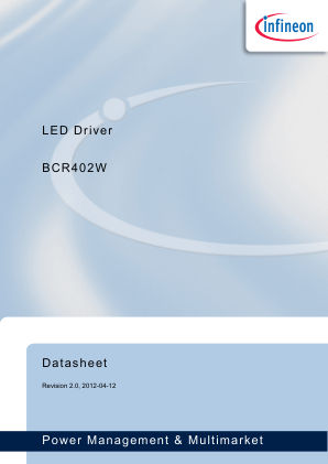 BCR402W datasheet cover page