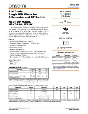 NSDP301MX2W 数据手册首页