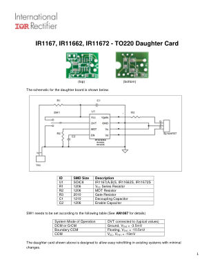 IRAC1167-D1 datasheet cover page