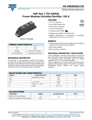 VS-VSKDS203 datasheet cover page