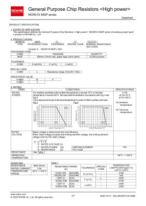 MCR01SMQPFL 数据手册首页