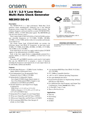 NB3H5150-01 数据手册首页