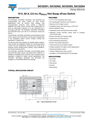 SIC3230X 数据手册首页