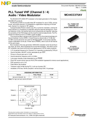 MC44CC375AV 数据手册首页