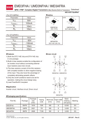 UMD3NFHA 数据手册首页