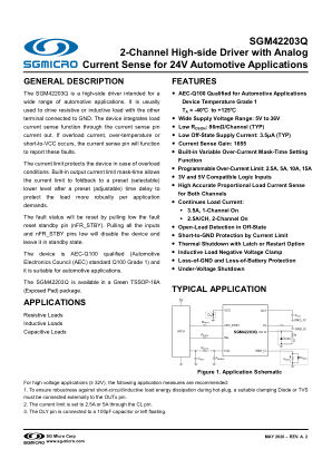 SGM42203Q datasheet cover page