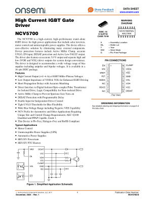NCV5700 数据手册首页