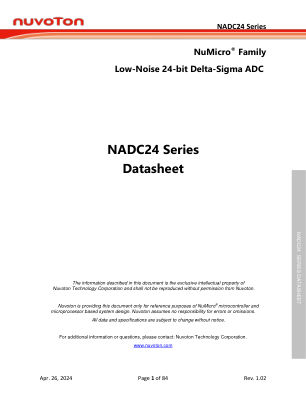 NADC24 数据手册首页