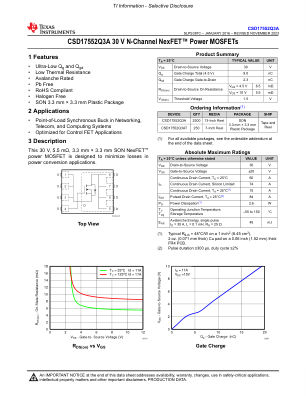 CSD17552Q3A 数据手册首页