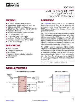 LTC2644 datasheet cover page