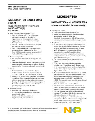 MC9S08PT60 数据手册首页