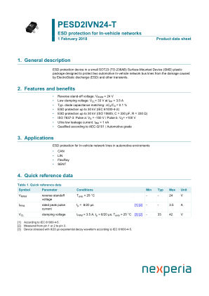 PESD2IVN24-TR datasheet cover page