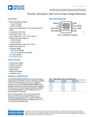 ADR3625-3630-3650 datasheet cover page