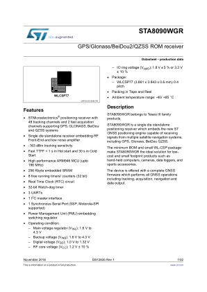 STA8090WGR 数据手册首页