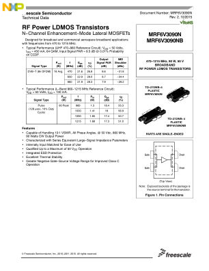 MRF6V3090N 数据手册首页