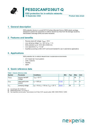 PESD2CANFD36UT-QR datasheet cover page
