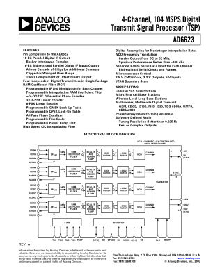 AD6623 datasheet cover page
