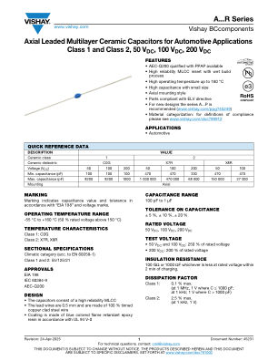 ARSERIES 数据手册首页