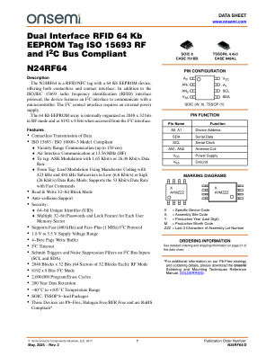 N24RF64 datasheet cover page