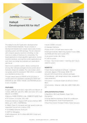 HALLEY6-EB datasheet cover page